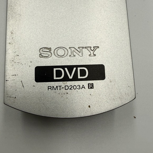Sony DVD Remote Control RMT-D203A OEM Original Silver Untested - Picture 3 of 3